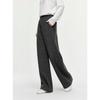 ELLE Women's High-Waisted Knitted Casual Wool-Blend Banana Pants