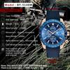 BENYAR BY-5140 Men's Quartz Watch Alloy Case Silicone Strap Fashion Casual 3Bar Waterproof Sports Watch Clock Relogio Masculino
