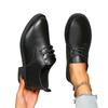 Mode 2024 Frühling und Herbst Hochwertige Damenschuhe Spitzschuh Einfarbig Niedriger Absatz Schnürschuh Lässig Vielseitige Damen Loafer