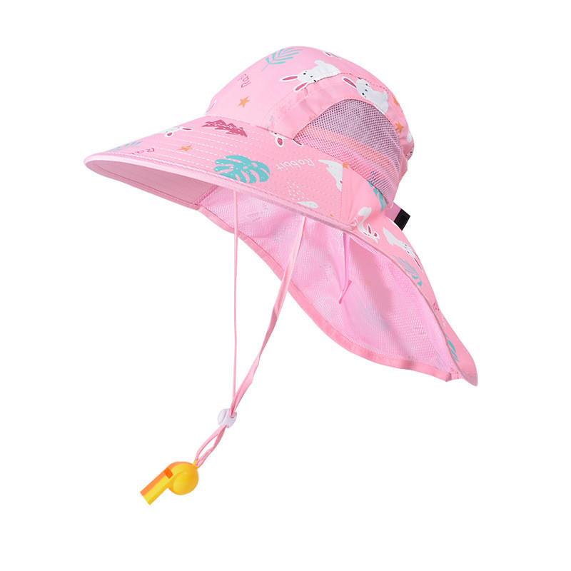 Children's Cartoon Fisherman Hat Summer Outdoor Sunshade Cap With Wide Brim 1132
