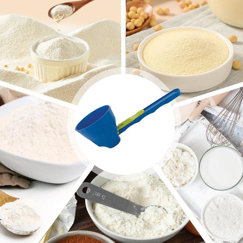 Mess-Free Measuring Funnel: Anti-Spill Protein & Coffee Spoon