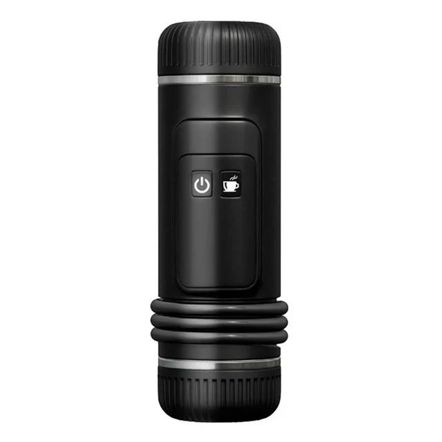 

Портативная кофеварка с подогревом, перезаряжаемая 12 В, автомобильные кофейные капсулы, кофемашина для холодного заваривания эспрессо, для путешествий, кемпинга, пешего туризма чёрный