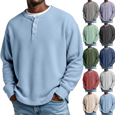 Men's Knit Casual Collar Pullover - Long Sleeve Daily Wear