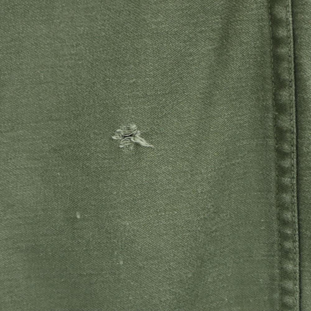 US ARMY 70s DSA Vintage Cotton Satin Baker Pants W30 Military Button Fly Men's Used