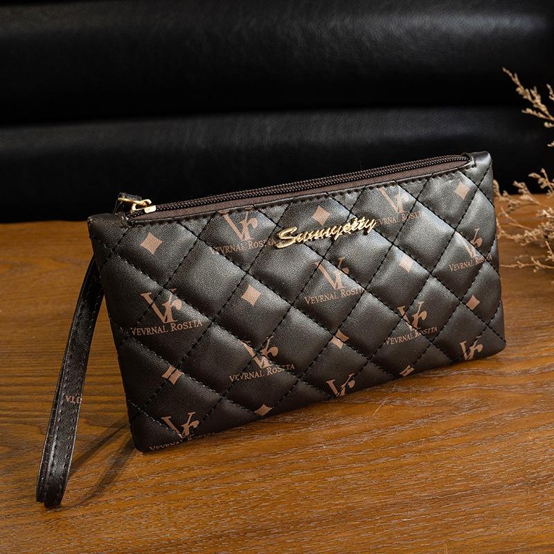 Dameveske Mobiltelefonveske Mote Alt trykt myntveske Advanced Sense Clutch Bag