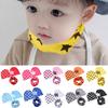 Baby Hat & Scarf Set 3Pcs Unisex Toddler Muslin Hat Pentagram Print Beanie Collar Scarf Infant Windproof Warm Headdress