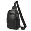 Genuine Leather Chest Bag Men's Bag Single-shoulder Crossbody Bag Sporty Casual Chest Bag