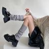 Wool Knit Leg Warmers Winter Autumn Japanese JK Style Slouchy Socks for Girls Solid Color Calf Socks Thermal Layering Essential