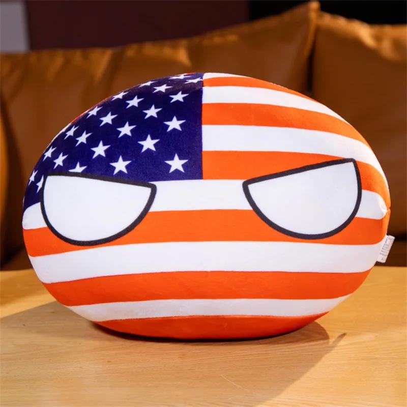 Jucării de pluș Country Ball de 10 cm Polandball Geantă Portofel Pandantiv Country Balls Countryball Păpușă de pluș Jucărie Cadouri de Crăciun pentru copii