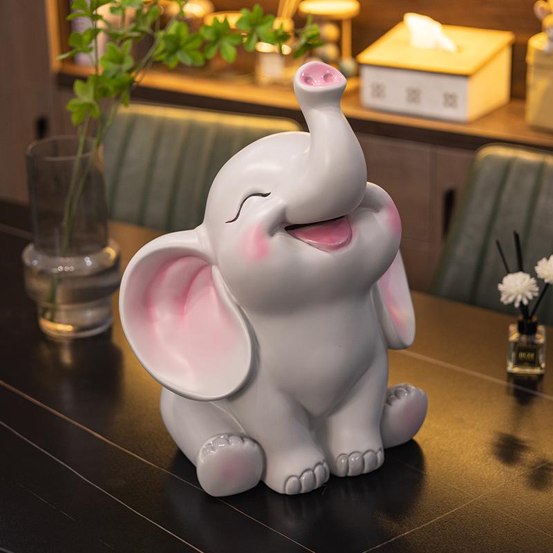 Cute Elephant Piggy Bank Large Piggy Bank Living Room Decorations Ornaments Adult Children Piggy Bank Home Decoration Modern