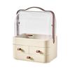 Makeup Organizer for Vanity with Lid and Drawers Skincare Organizers Makeup Organizer Holder Beauty Cosmetic Storage Box JAF224