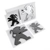 ABS Lion Shape Car Front Rear Logo Stickers Badge for Peugeot 2008 3008 2021N 2022 2023 Auto Hood Emblem Trunk Decals Accessories