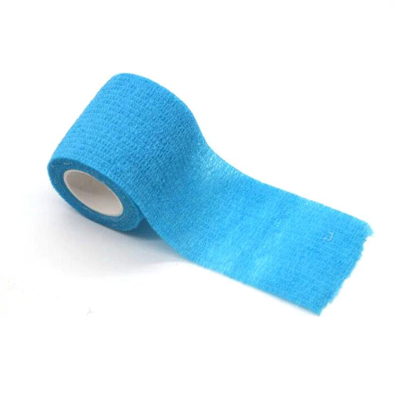 

Sports Protection Self-adhesive Bandage Non-woven Elastic Self-adhesive Breathable Hand Ankle Sports Protection Tattoo Pet 2.5cmX4.5m дитини синього кольору