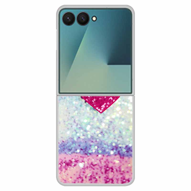 Funda For SAMSUNG Z Flip 7 Cases Marble Clear Hard PC Phone Back Cover for Galaxy Z Flip7 5G Back Cover ZFlip7 Transparent Shell