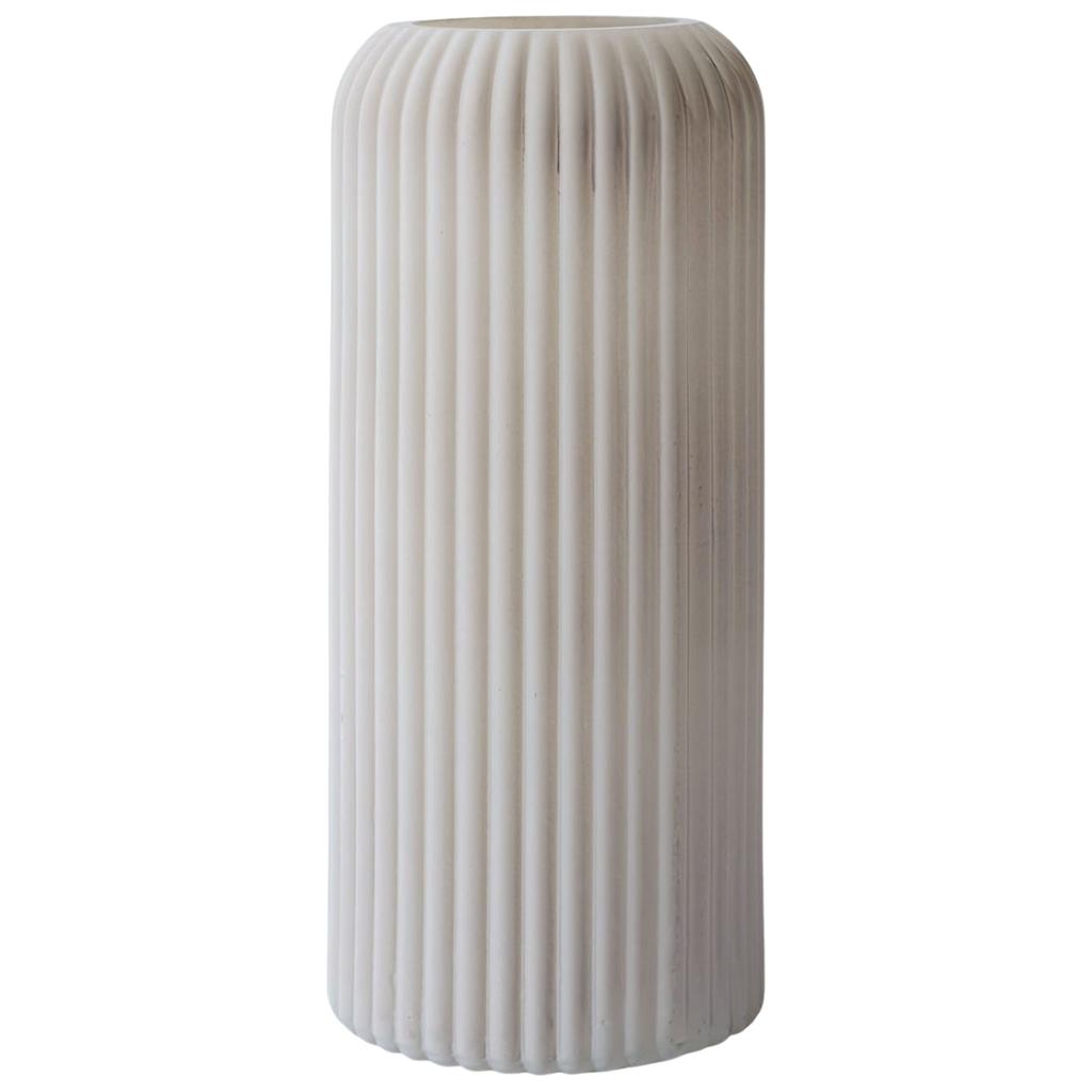 Fjord 1 Glass Vase, Dark Beige, 20 Cm