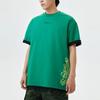 Li Ning Printed Letter Round Neck Loose Short Sleeve T-Shirt Unisex Tops Cool-Green AHST083-2