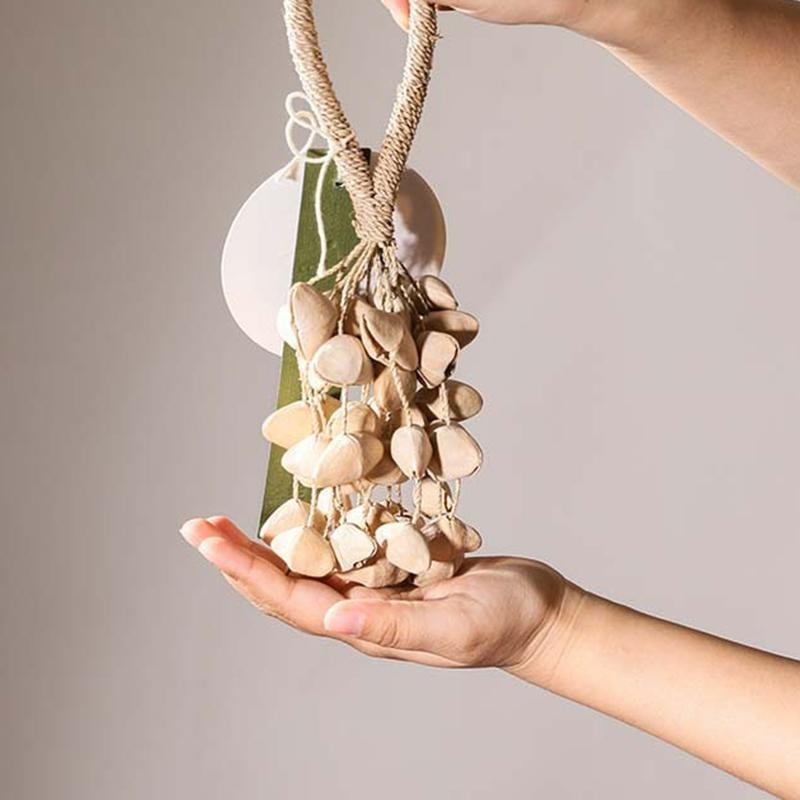 Wind Chimes Natural Seeds Ringing Hand Bell Percussion Rare Musical Instrument Healing Sounds Meditation Accessories