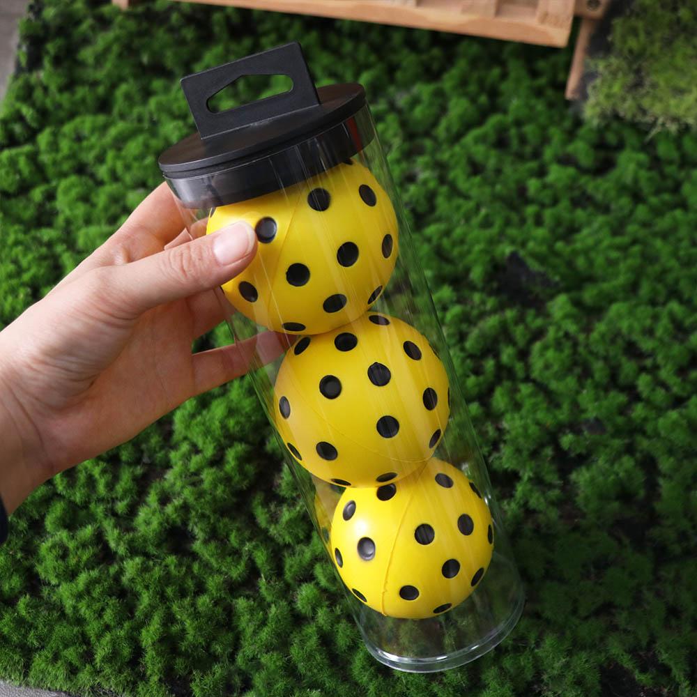 High Elasticity Foam Pickleballs Practice Balls Low Decibel Exact Real Ball Playrooms