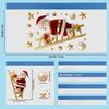 Nova Decoração de Festa de Natal Sinos Criativos, Renas, Papai Noel, Adesivos Eletrostáticos, Flocos de Neve, Bonecos de Neve, Adesivos para Vidro