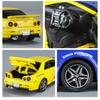 1/32 Nissan GTR34 Skyline GTR Spielzeugautomodell Druckguss-Rennminiaturmodell Sound & Licht Pull Back Collection Geschenk Kinder Junge