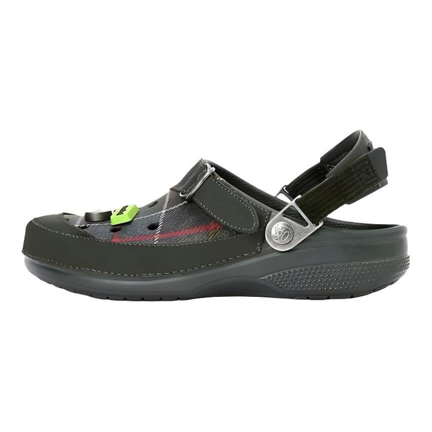 BARBOUR X Crocs Classic Clog Casual and Comfortable Hole Shoes Unisex Green