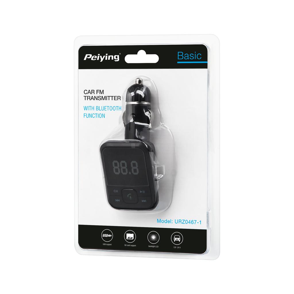 FM transmitter Bluetooth AUX USB microSD charger