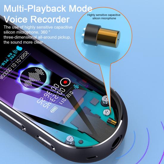 Voice Recorder with Dynamic 64GB Noise Stereo Sound Reduction Auto-Timing Meeting Records Voice