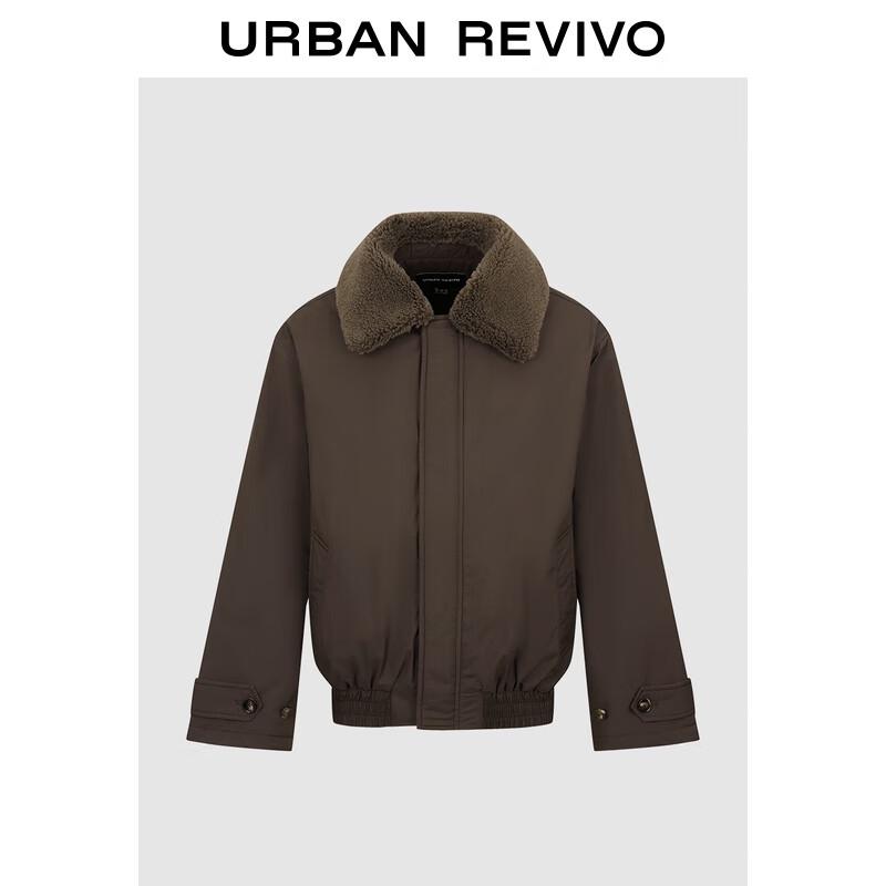 UR2025 Men's Retro Fur Collar Cotton-Padded Jacket