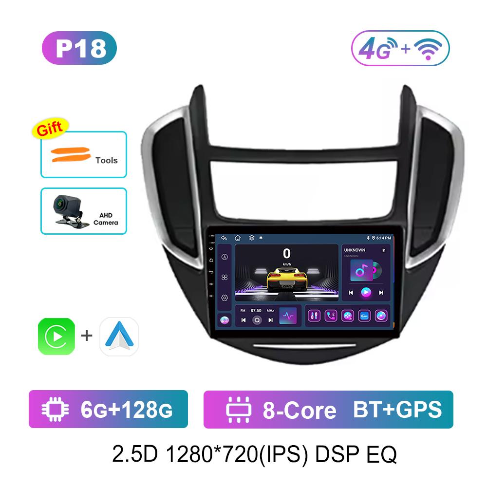 9 '' Car Radio Multimedia Player Android System for Chevrolet TRAX 2014 - 2016 Split Screen GPS Navi WiFi Head Unit 4G Bluetooth