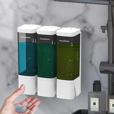 320ml Soap Dispenser Bottle Press Wall Mounted No Punching Hair Conditioner Hand Sanitizer Hotel Shampoo Shower Gel Box