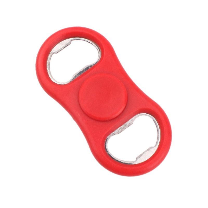 Portable Bottle Opener with Pressure Relief Function for Opening Cans. Dual-head Beer Opener with Rotatable Fingertip Design.