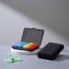 1Pc Portable Pill Box 21 Boxes Rainbow-colored Convenient Medicine Storage Box Travel Pill Box