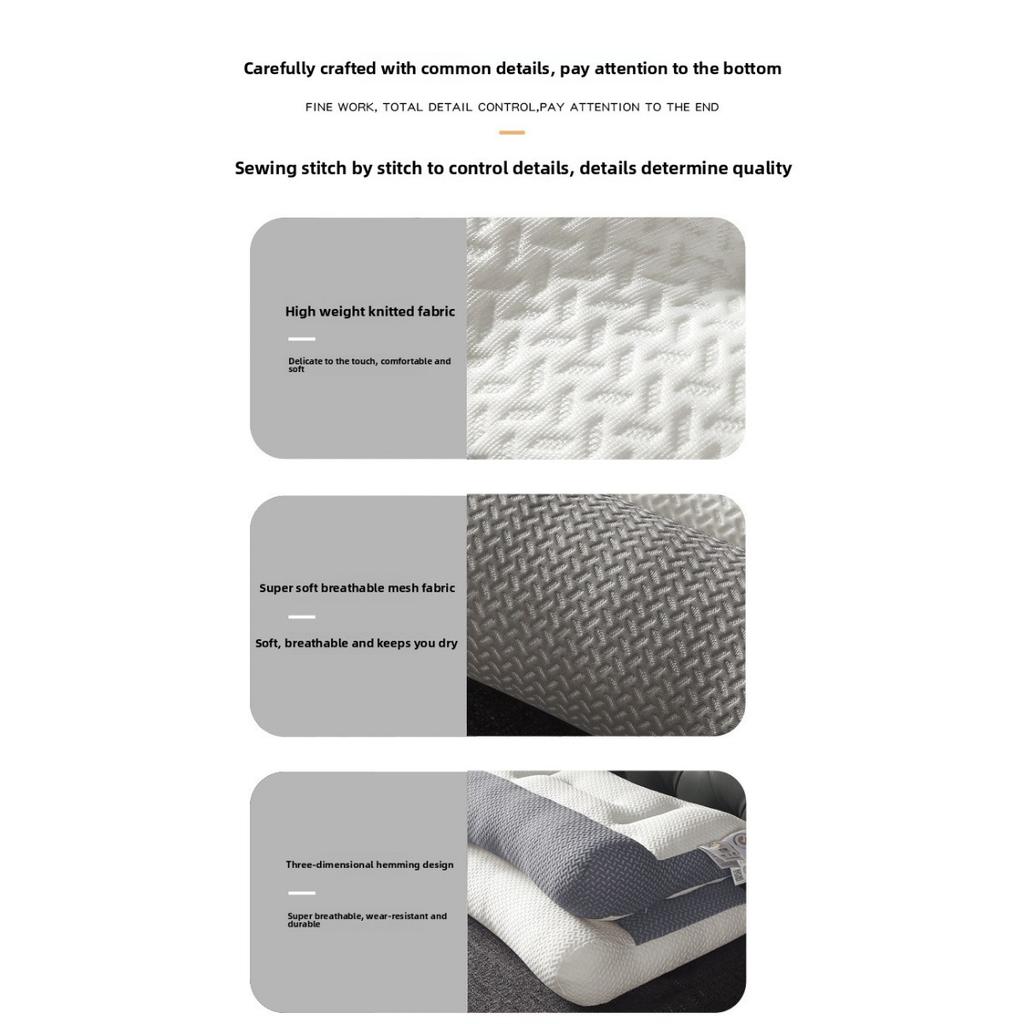 3D Knitted Cotton Massage Pillow Core Wave SAP Pillow Helps Sleep Pillow Core Student Dormitory Home Single Pillow