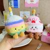 NEW Cartoon Cake Plush Keychain Kawaii Creative Birthday Cake Dessert Doll Pendant Backpack Decoration Accessories Toys Gifts