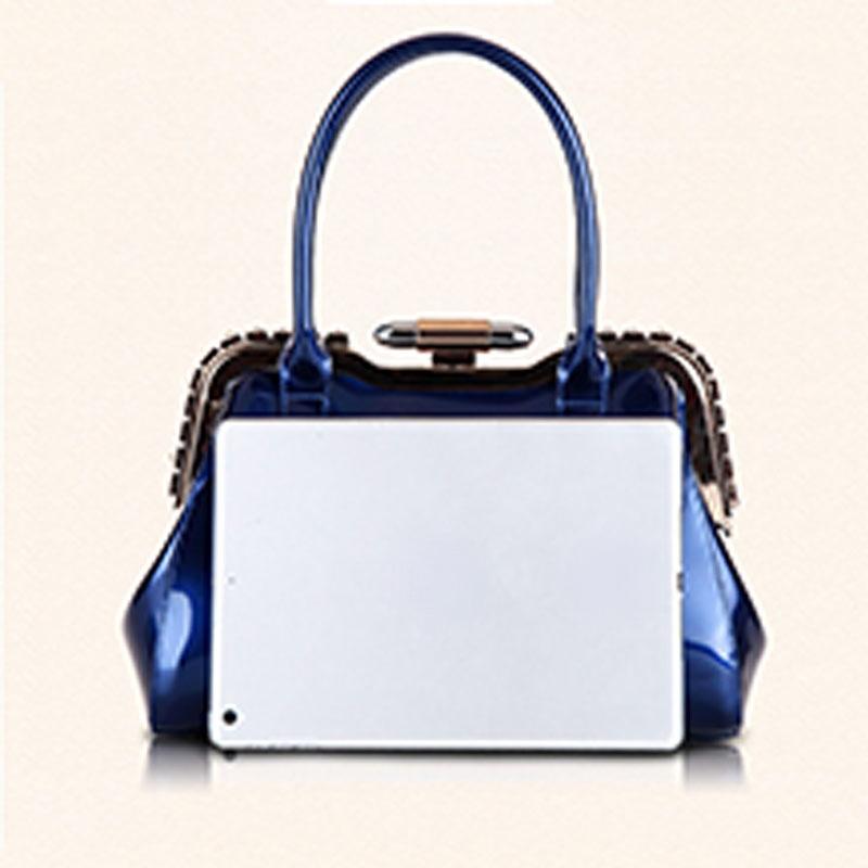 IELGY Weicher Griff, trägerlos, vertikal, quadratisch, PU, ​​einfarbig, modisch, tragbar, im europäischen und amerikanischen Stil