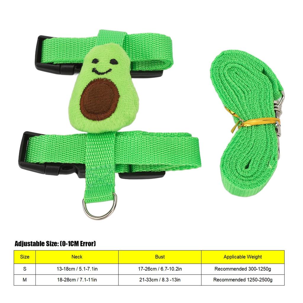 Nylon Pet Harness Leash Pet Chinchilla Chest Strap for Outdoor Walking