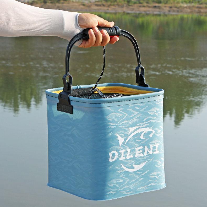 Bucket Multifunctional Foldable Fish Bucket Luya Fishing Protection Portable Wear-resistant Portable Wash