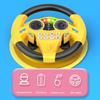 Plastic Steering Wheel Toy for Kids' Pretend Driving Fun on Family Trips Early Learning Educational Toy