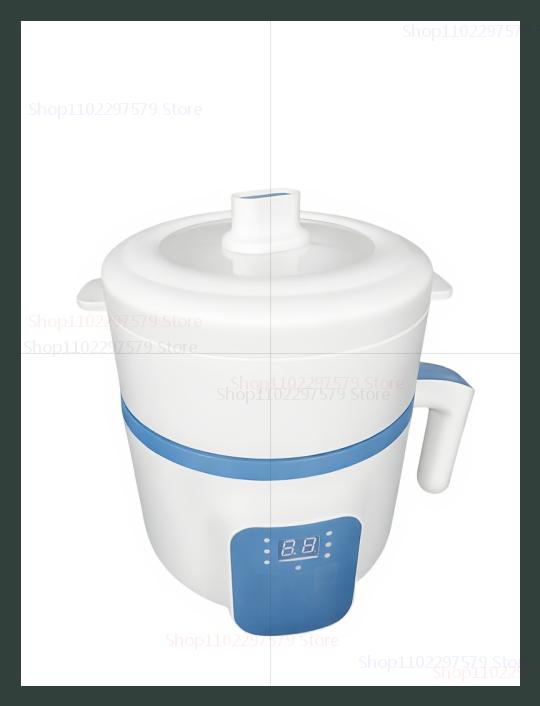 

Электрическая кастрюля для хот-пота на 1-2 человека, с антипригарным покрытием, многофункциональная пароварка для риса, супа, тушения, яйцеварка, кухонный прибор EU