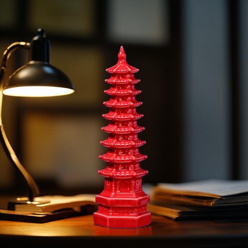 Keramisk Wenchang-pagodaprydnad: 7-, 9- eller 13-vånings handgjord dekoration för vardagsrum eller skrivbord