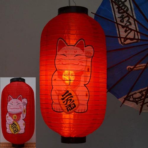 Japanese-style Lucky Cat Waterproof Lanterns Sake Izakaya Sushi Lamian Noodles Cuisine Restaurant Advertising Holiday Decorative