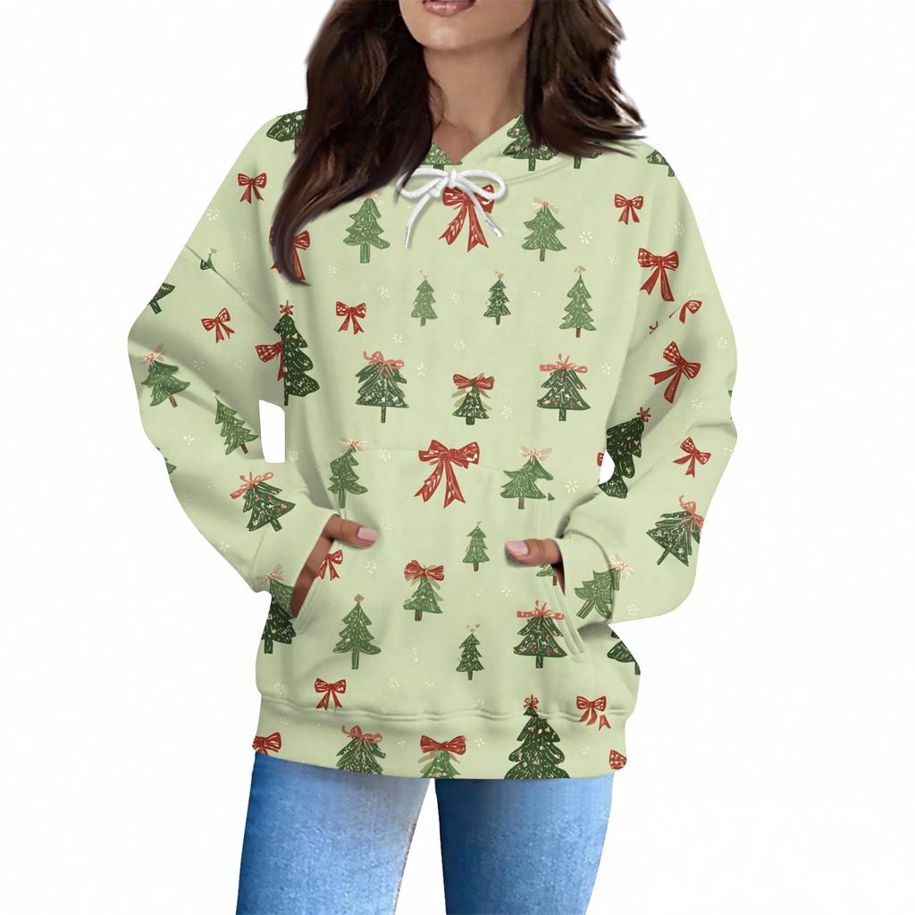 Women's Fashion Daily Casual Hoodie Long Sleeve Printed Top
