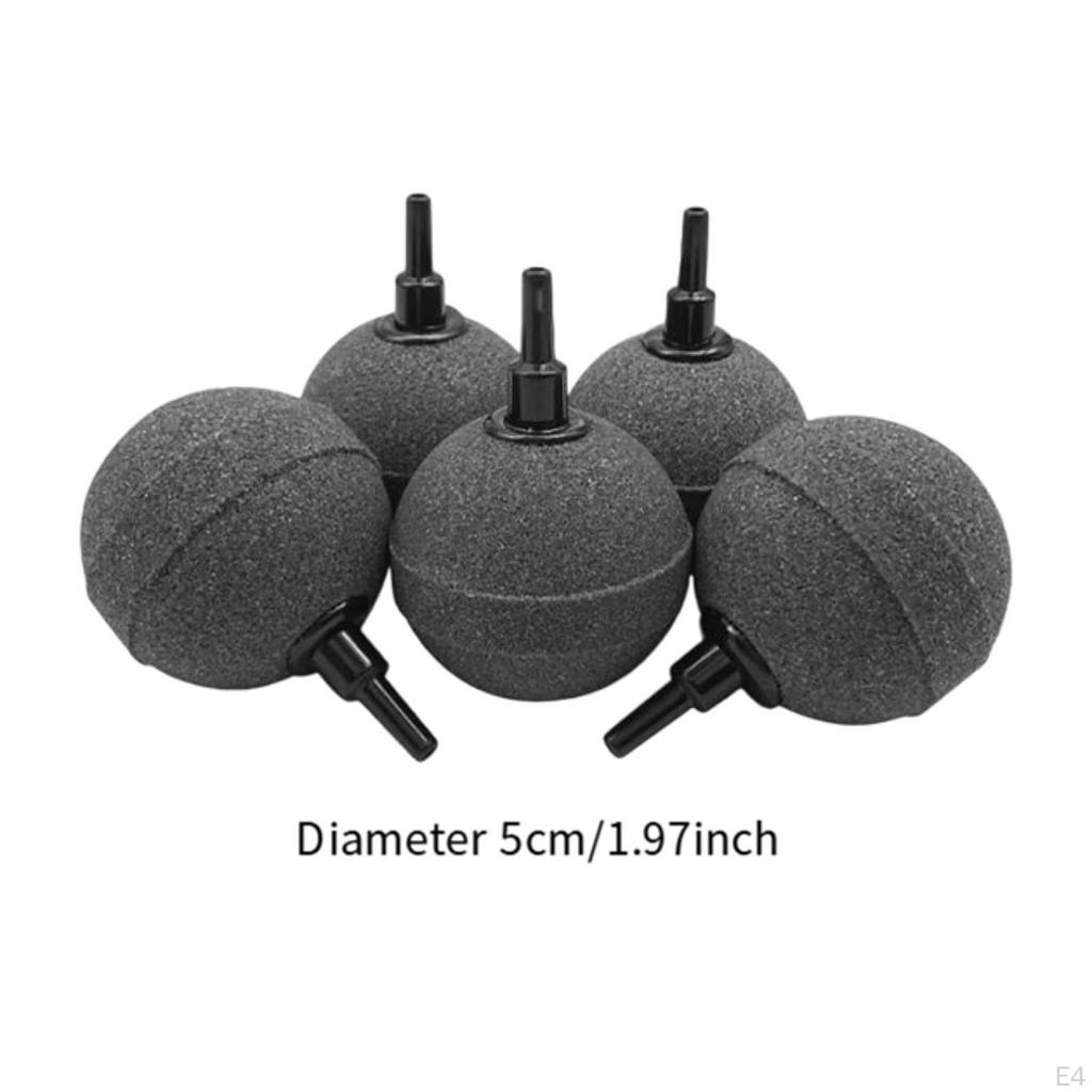 5 Pack Aquarium Air Bubbler 2 Inch Round Mineral Material for Pond Aeration