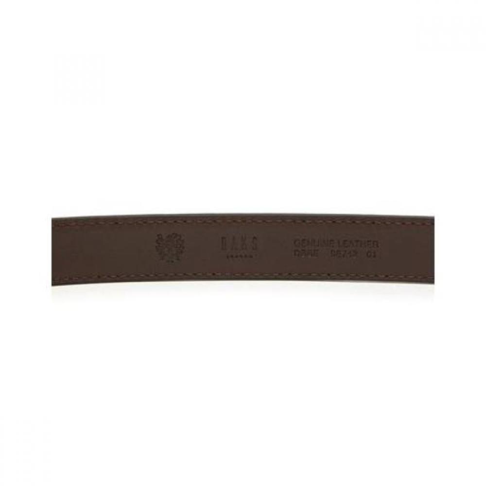 DakS Brown Leather Slim Buckle Women S Belt Dbbe2f742w3