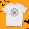 Spiderweb Spider T-Shirt Creepy Cool Design for Halloween & Casual Wear Unisex T