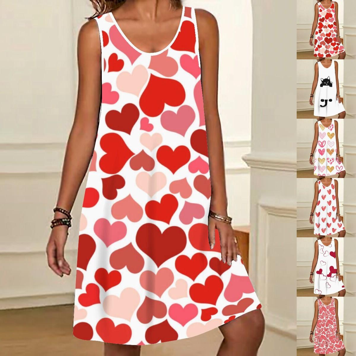 

Лето 2023, новое модное женское платье с принтом, повседневное платье S-2XL