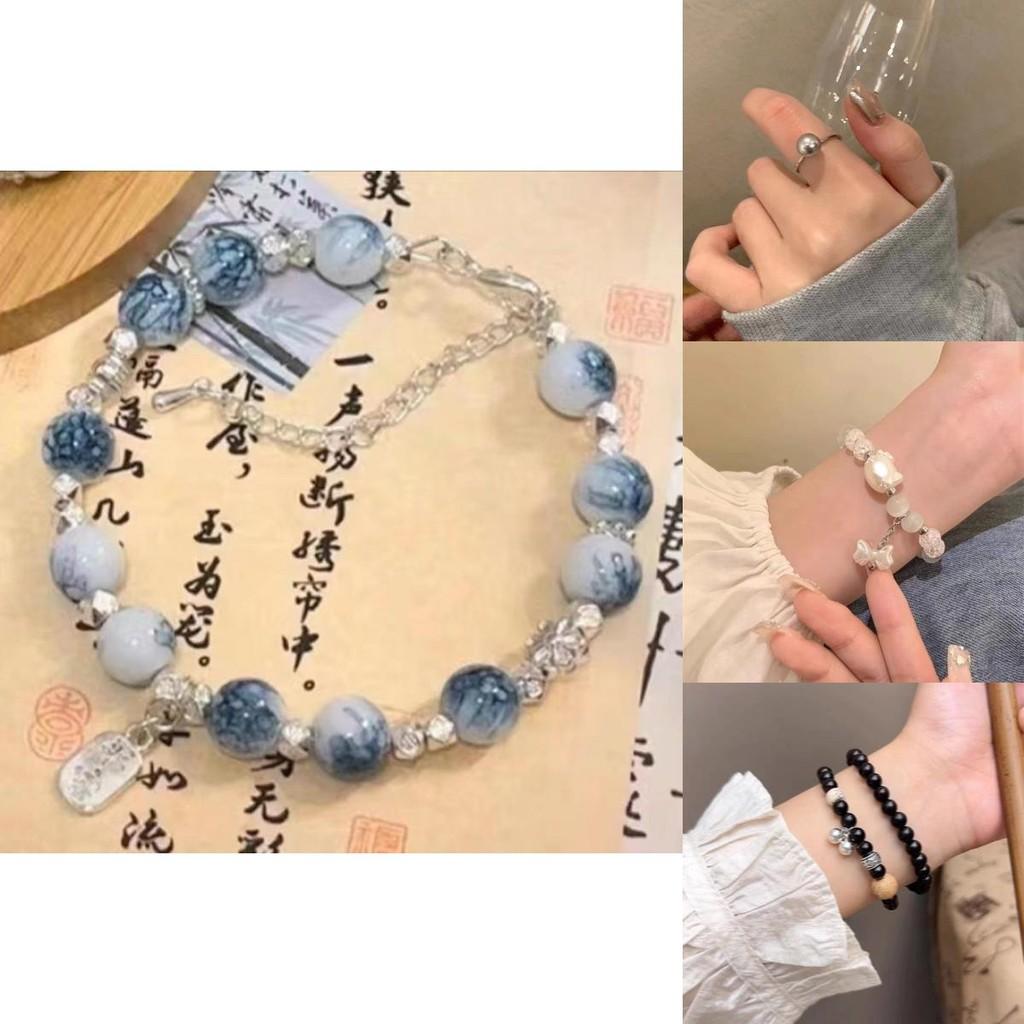 Elegant Chinese Style Black Beaded Bracelet For Women Perfect For Gifting