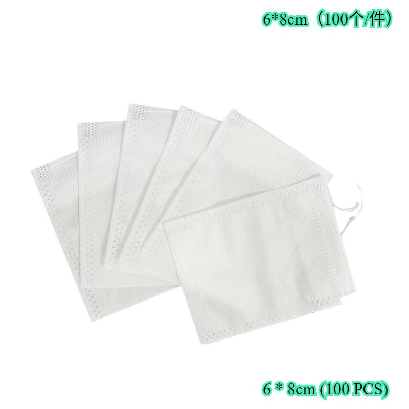 100 pcs disposable food grade tea decoction filter bags, brine bags, non-woven fruit bags