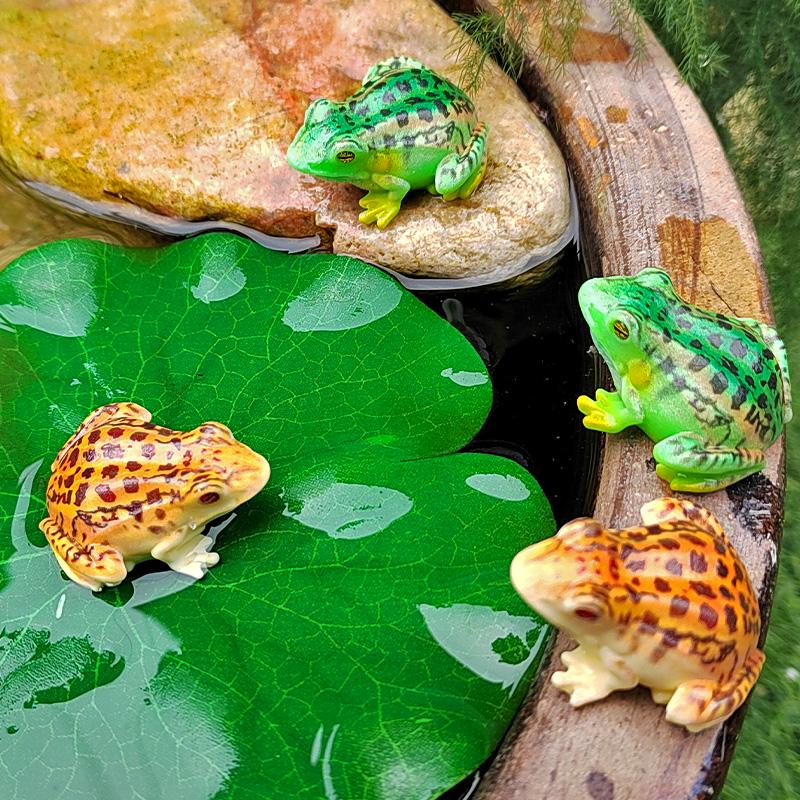 Creative Micro Landscape Frog Ornament for Fish Tank and Bonsai Decoration