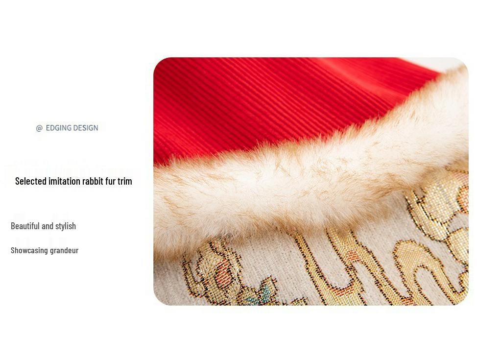 Children's Waterproof Reversible Coveralls: Chinese New Year Style - Autumn/Winter Protective Wear with Bib, Dirt-Resistant.